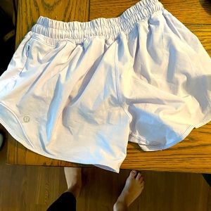 Light blue purple Lululemon running shorts! Only worn a couple of times!